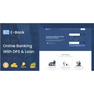 E-Bank – Complete Online Banking System With DPS & Loan