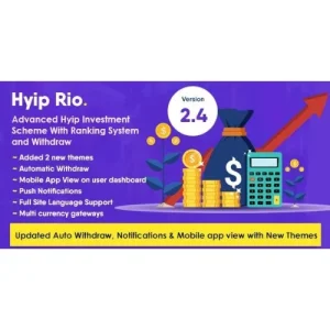 Hyip Rio – Advanced Hyip Investment Scheme With Ranking System and Automatic Withdraw