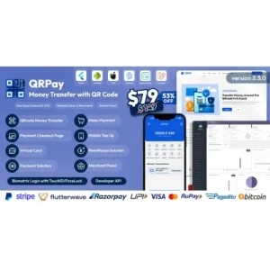 QRPay – Money Transfer with QR Code Full Solution