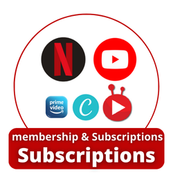 buy online Netflix, youtube, canva, Amazon prime membership & Subscriptions from ezidizi.com