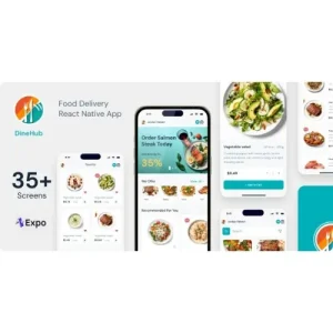 DineHub – Restaurant Food Delivery App | Expo SDK 49.0.13 | TypeScript | Redux Store