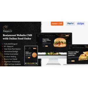 Superv -Restaurant Website CMS & Management System with Food Order